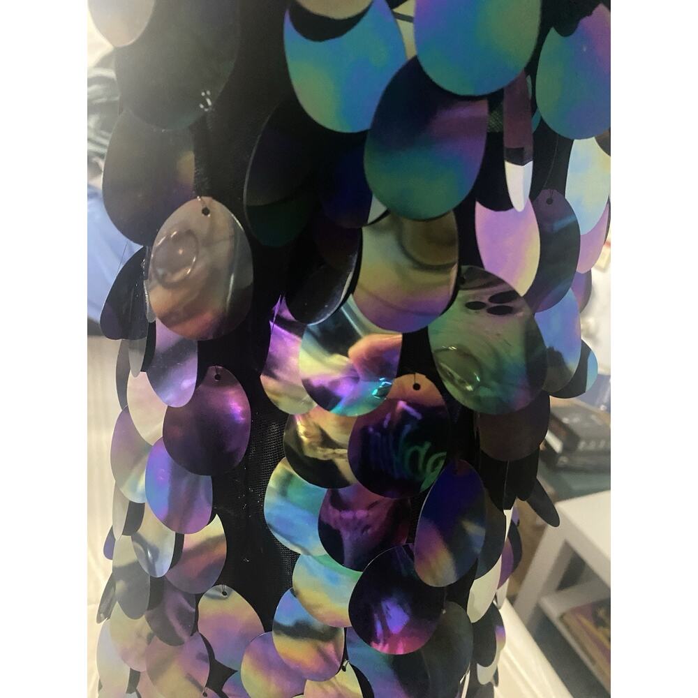 Milly Black Iridescent Sequin Mini Dress - Picture 11 of 11